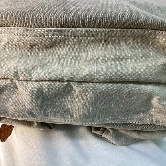 Stylish Canvas Backpack with Leather Straps - Picture 3 of 4